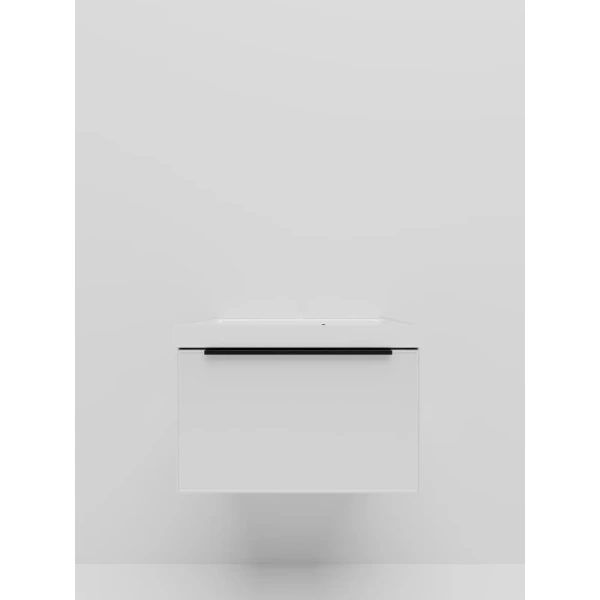 тумба под раковину la fenice simpla fnc-01-sim-b-60 60 см, подвесная, белый матовый