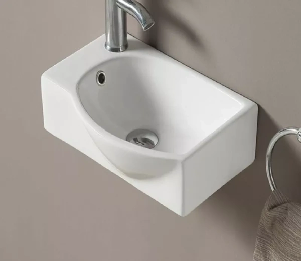 раковина подвесная 40 см ceramalux 78404r белая