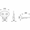 сиденье для душа ravak ovo p ii clear b8f0000048 прозрачное нержавеющая сталь