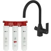 Смеситель для кухни Lemark Ursus LM7261BL085 черный, с фильтром Basic
