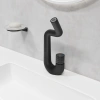 смеситель для раковины iddis twist twiblbti01 матовый черный
