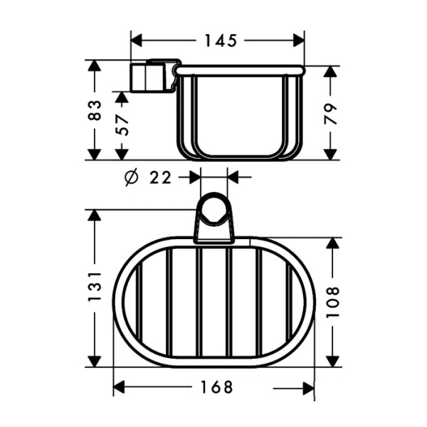 Полка 16,8 см Axor Montreux 42066000