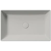 раковина gsi kube x 945317 накладная, 60x37 см, cenere opaco (серый матовый)