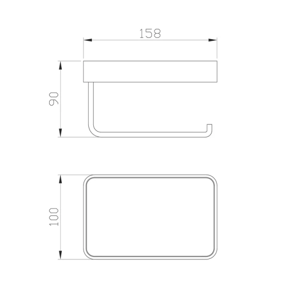 Держатель туалетной бумаги Wonzon & Woghand Graffity WW-9366-BGM темный графит