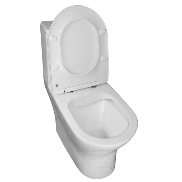 унитаз моноблок azario terni az-8618m напольный, горизонтальный слив, с сиденьем микролифт, 67x35x76 см, белый мрамор
