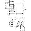 смеситель для раковины с выпуском hansgrohe finoris 76051000