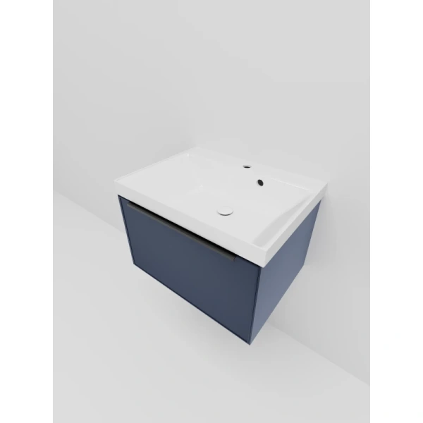 тумба под раковину la fenice simpla fnc-01-sim-bg-60 60 см, подвесная, синий матовый