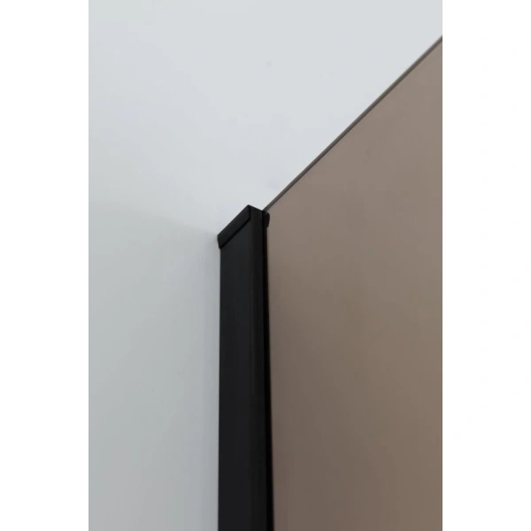 душевая дверь cezares slider 90 slider-b-1-80/90-br-nero профиль черный матовый стекло бронзовое