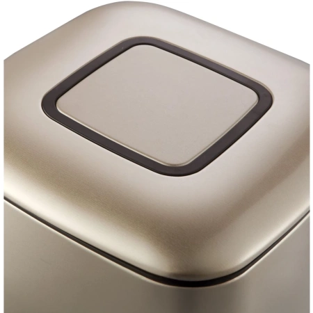 ведро для мусора weltwasser mila cg 9l педальное 10000001968 цвет золото шампань