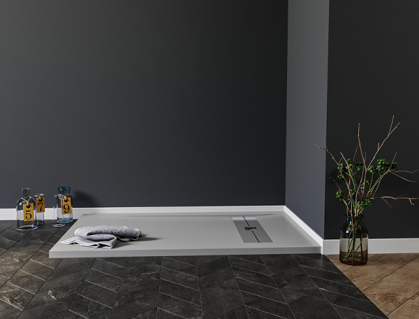 душевой поддон 160×90 см aquanet delight 00258887 из искусственного камня, серый