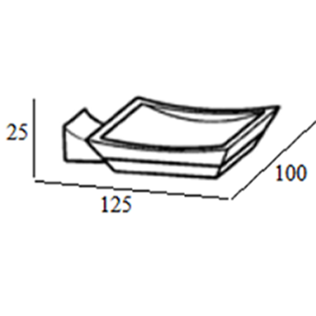 ibb ibb firenze мыльница, подвесная, цвет: хром