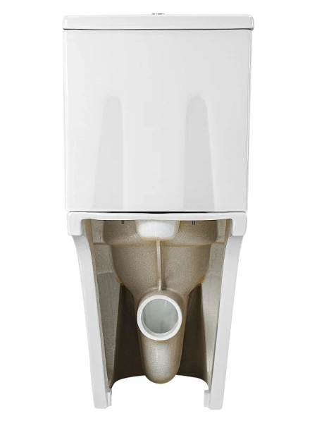 унитаз компакт azario vise az-1343bt напольный, безободковый, с бачком и сиденьем микролифт, 64х36.5х82 см, белый