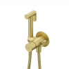 Встраиваемый смеситель с гигиеническим душем IDDIS 005MGR0i08, матовое золото