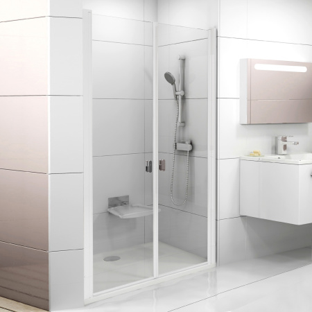 Дверь для душевой кабины в нишу Ravak Chrome CSDL2-110 0QVDC10LZ1 профиль белый, стекло прозрачное Дверь для душевой кабины в нишу Ravak Chrome CSDL2-110 0QVDC10LZ1 профиль белый, стекло прозрачное