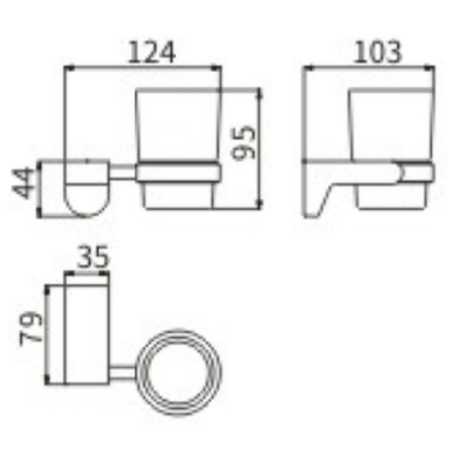 стакан для зубных щеток ceramalux neo 51002 хром стакан для зубных щеток ceramalux neo 51002 хром