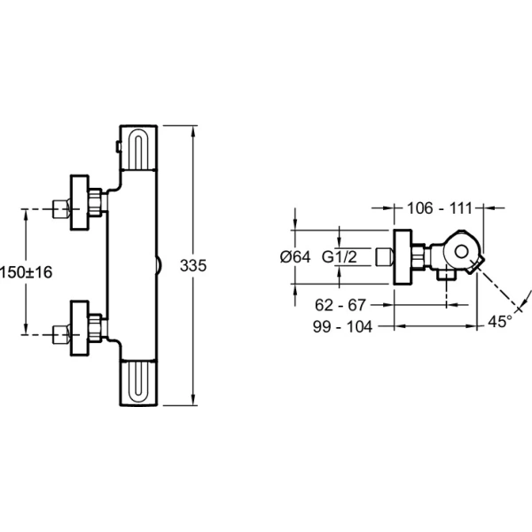 смеситель для душа jacob delafon metro, черный матовый, e24395-bl