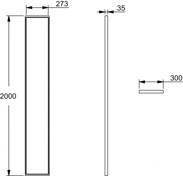 душевая стенка jacob delafon nouvelle vague 30 e94wi30-b1 профиль черный, стекло прозрачное