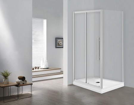 душевой уголок esbano flex 100x80 esogf108psc профиль хром стекло прозрачное