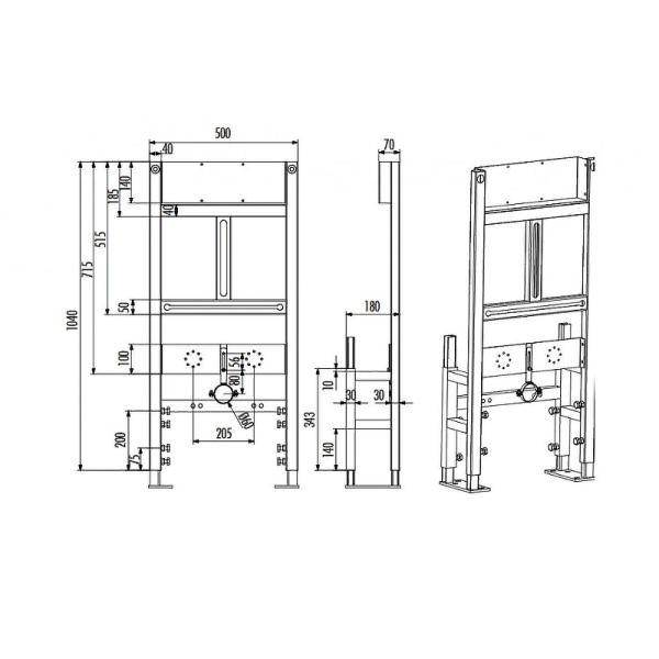 инсталляция для писсуара creavit gpm600.00 без клавиши смыва