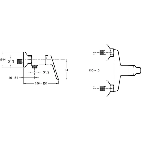 смеситель для душа jacob delafon aime e29870-bl черный матовый