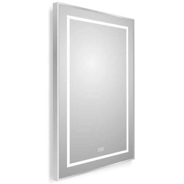 зеркало belbagno kraft 50 spc-kraft-500-800-led-tch-warm с подсветкой сатин с сенсорным выключателем и подогревом