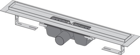 душевой лоток alcaplast apz1smart-line-650 с опорами и решеткой