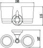 стакан двойной savol 68b s-06868b