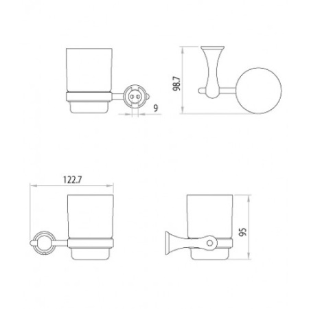 стакан для зубных щеток lemark standard lm2136c хром стакан для зубных щеток lemark standard lm2136c хром