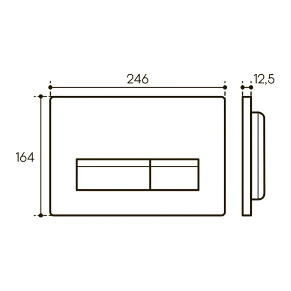 кнопка aqueduto retangulo novo ret0245