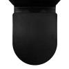 унитаз компакт azario black queen az-8380 напольный, безободковый, с бачком и сиденьем микролифт, 60.5х37х80 см, черный матовый