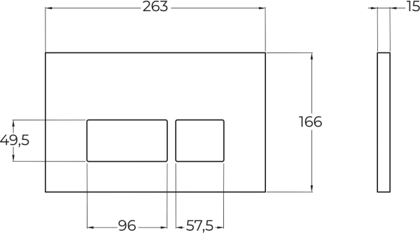 кнопка смыва для инсталляции belbagno bb043oro.mat для унитаза, пластик, цвет матовое золото