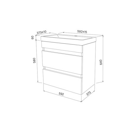 тумба с умывальником 60 см iddis zodiac zod6ab0i95k, подвесная с ящиками, белая/под дерево тумба с умывальником 60 см iddis zodiac zod6ab0i95k, подвесная с ящиками, белая/под дерево