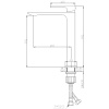 смеситель для раковины orange lutz m04-121cr хром