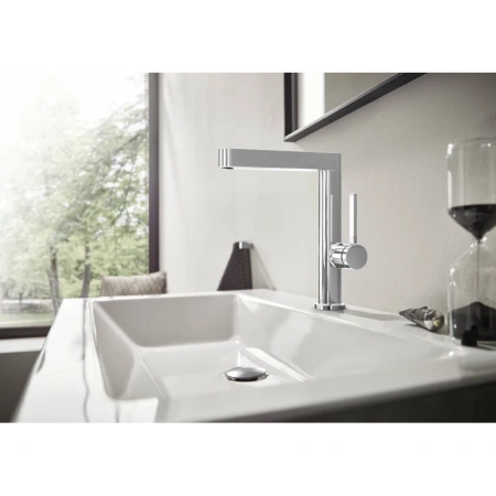 смеситель для раковины с донным клапаном hansgrohe finoris 76060000