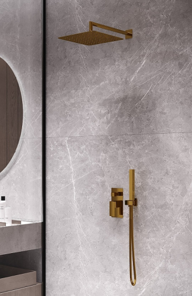 душевая система boheme qubic 474-3-br бронза