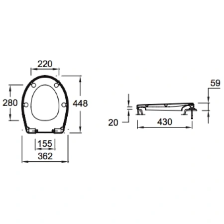 сиденье для унитаза jacob delafon patio e70021-00 (gm) с микролифтом, быстросъемное, белое