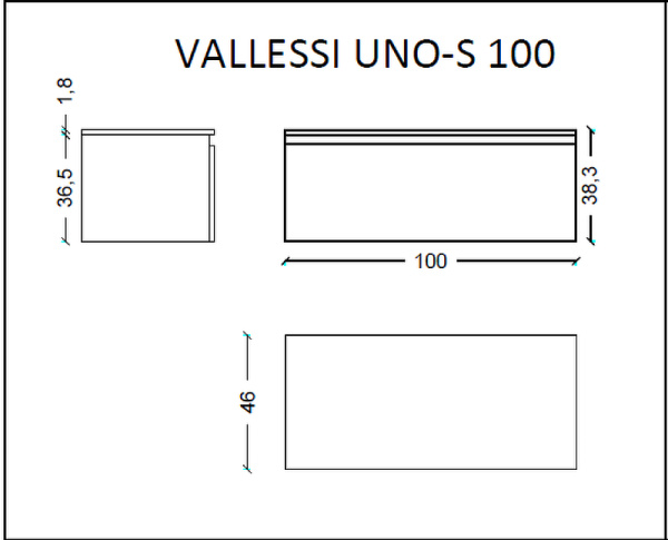 тумба boheme armadi art vallessi uno-s 100 897-100-w подвесная white