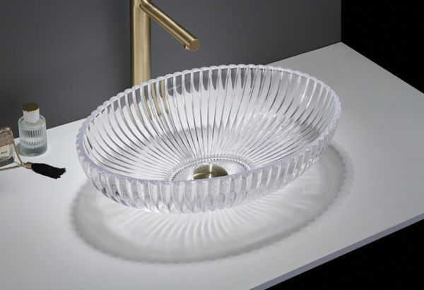 раковина-чаша ceramalux 51 gl49 прозрачная