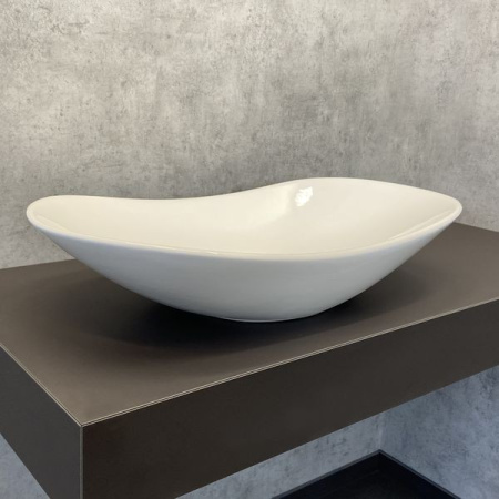 раковина накладная 72 см comforty 7811b белый