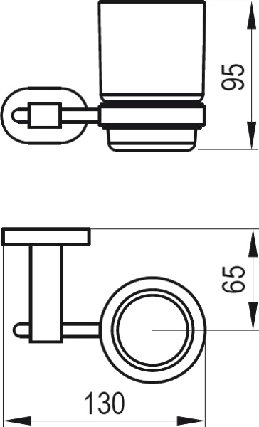 Стакан для зубных щеток Ravak Chrome CR 210.00 X07P188