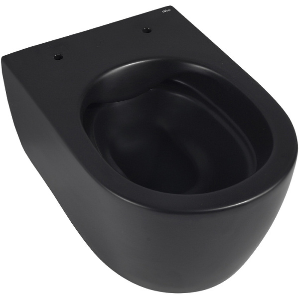унитаз abber bequem ac1104mb подвесной, с сиденьем микролифт, черный матовый