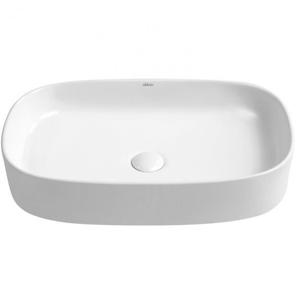 раковина 61x37.5 см abber rechteck ac2209, белая