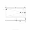 душевой поддон из искусственного камня rgw stt st-0148w 80×140×2,5 белый