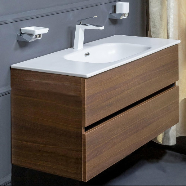 тумба под раковину boheme armadi art vallessi 100 837-100-d подвесная dark oak