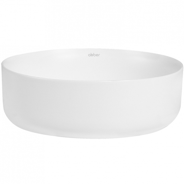 раковина 36x36 см abber bequem ac2108mw, белая матовый