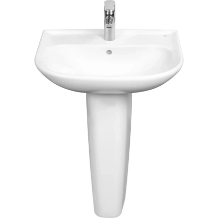 раковина roca access zru9307610 60x45 см, подвесная, белый