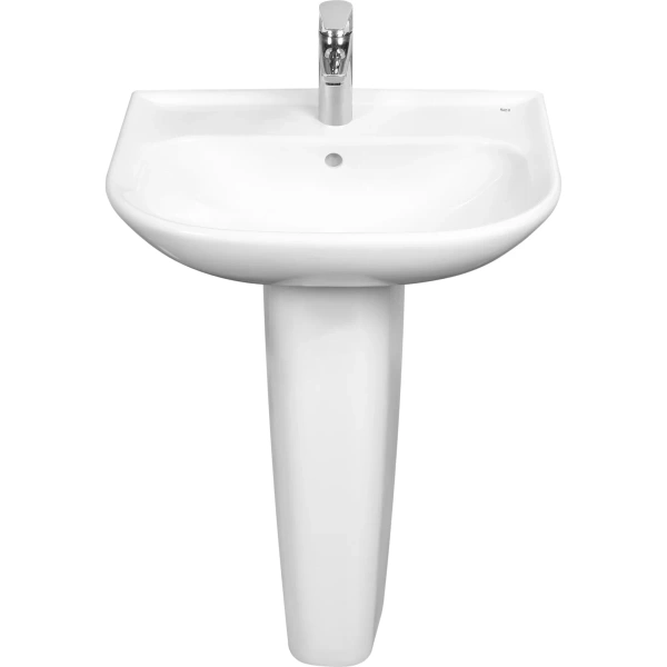 раковина roca access zru9307610 60x45 см, подвесная, белый