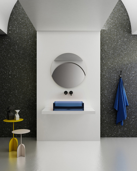 раковина 60x40 см abber kristall at2803saphir