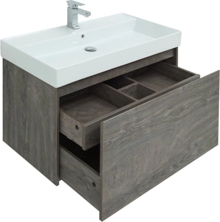 тумба под раковину aquanet nova lite 100 дуб рошелье (1 ящик), 00242579