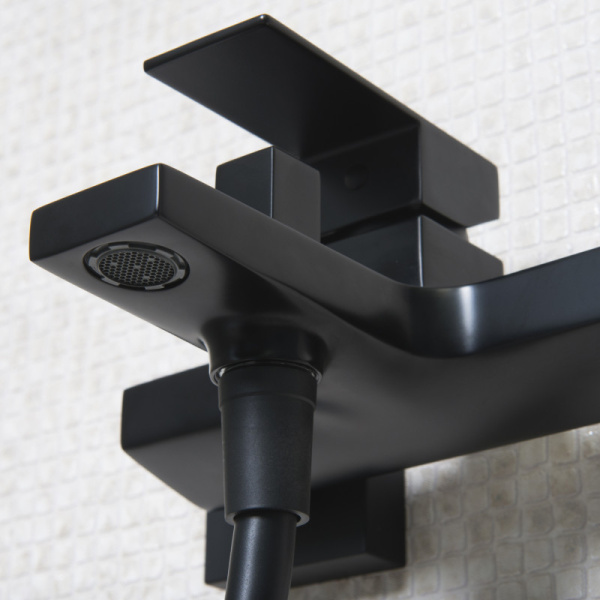 смеситель для ванны wasserkraft abens 2001 черный матовый